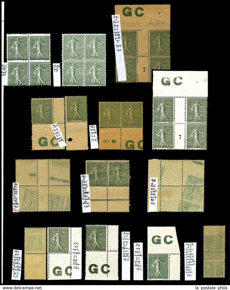 N 1903/1960, Semeuse: Bel Ensemble De Variétés Neufs */** Dont Raccords, Rectoverso, Millésimes, Bandes Pub, Surcharges  - Collections