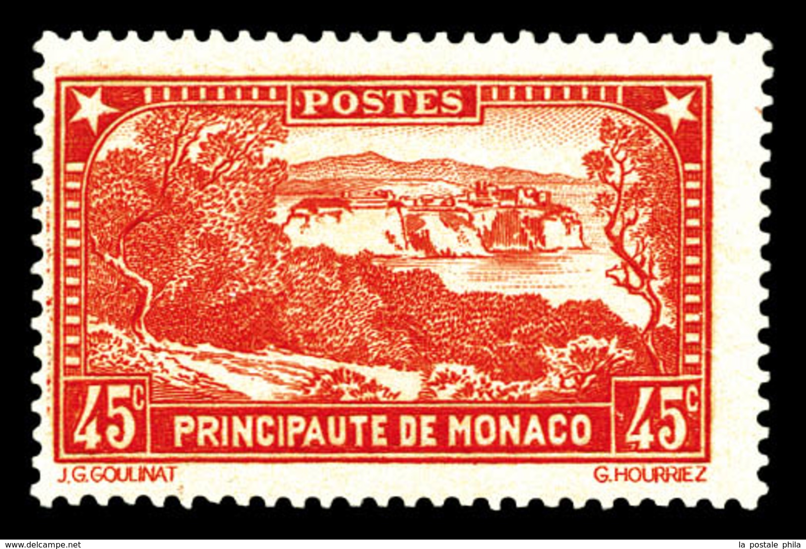 * MONACO, N°123d, 45c ROUGE BRIQUE, TTB (signé Calves/certificat)   Qualité: *   Cote: 550 Euros - Sonstige & Ohne Zuordnung