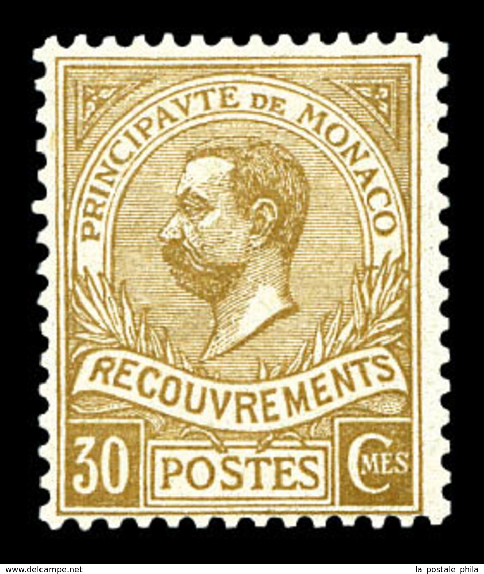 ** MONACO, Poste Aérienne, N°10, 30c Bistre, Frais. TTB   Qualité: **   Cote: 660 Euros - Airmail