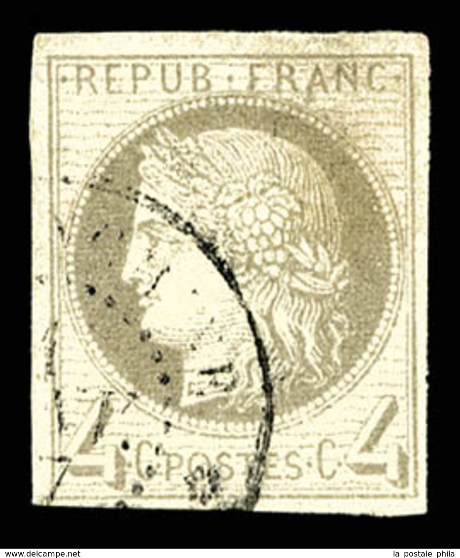 O COLONIES GENERALES, N°16, 4c Gris, TTB (certificat)   Qualité: O   Cote: 650 Euros - Eagle And Crown