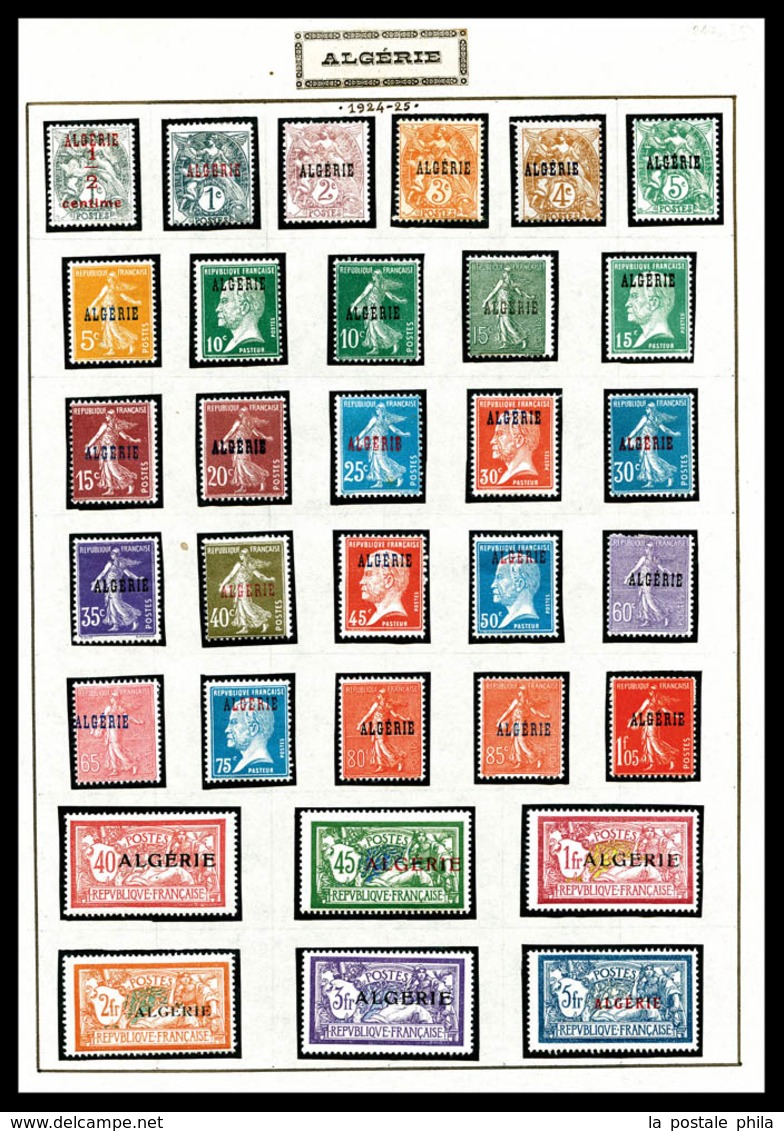 ALGERIE, Lots Et Collections, 1924/1955, Poste/Préo/Txe, Neufs Et Obl, Pays Quasi Complet. TB  Cote: 2106 Euros - Nuovi