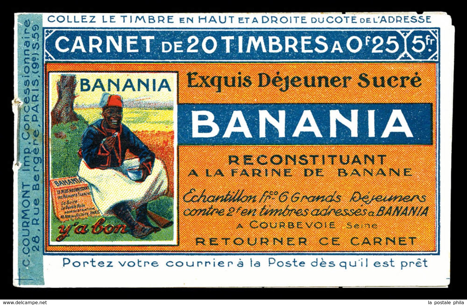 ** ALGERIE, Carnets, N°3, Série 59, VOUVRAY Et BANANIA, TB   Qualité: **   Cote: 5000 Euros - Unused Stamps