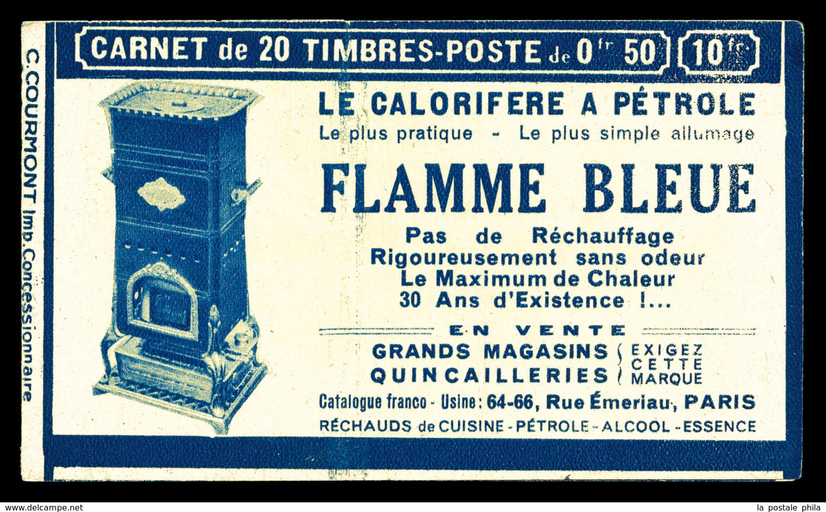 ** ALGERIE, Carnets, N°19, Série ALGERIE, LA FLAMME BLEUE, Carnet Incomplet Avec 4 Timbres. TB   Qualité: ** - Neufs