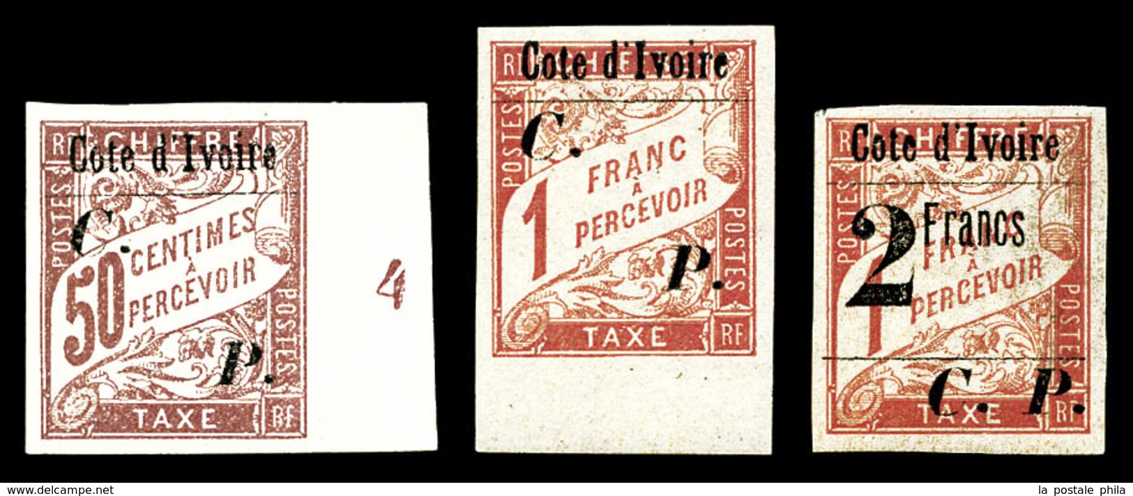 * COTE D IVOIRE, Colis Postaux, N°18/20, Les 3 Valeurs TB   Qualité: *   Cote: 555 Euros - Unused Stamps