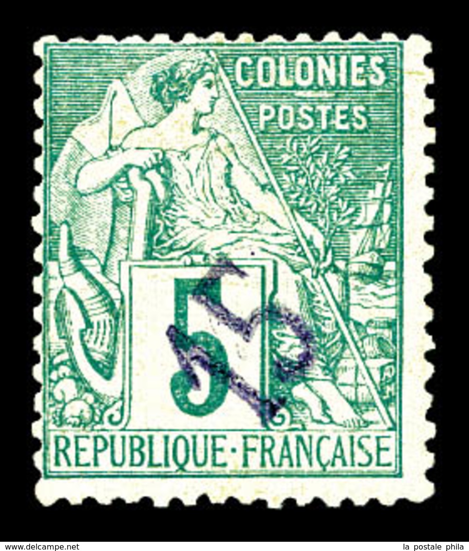 * DIEGO SUAREZ, N°2, 15 Sur 5c Vert. TTB (signé Calves/certificat)   Qualité: *   Cote: 800 Euros - Unused Stamps