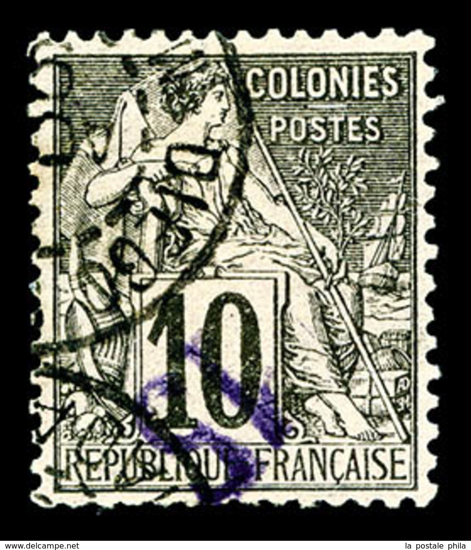 O DIEGO SUAREZ, N°3a, 15 Sur 10c Noir Sur Lilas, Surcharge Renversée, TTB (signé Scheller/certificat)   Qualité: O   Cot - Unused Stamps