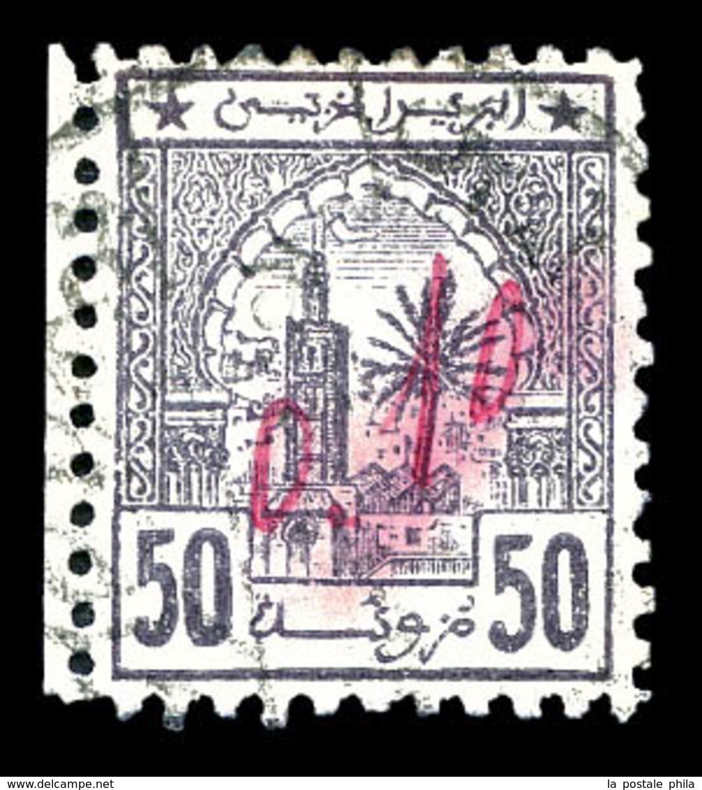 O MAROC POSTES CHERIFIENNES, N°8, 0.10 Sur 50 M Violetgris. SUP. R.R. (signé Calves/certificat)   Qualité: O   Cote: 200 - Poste Locali