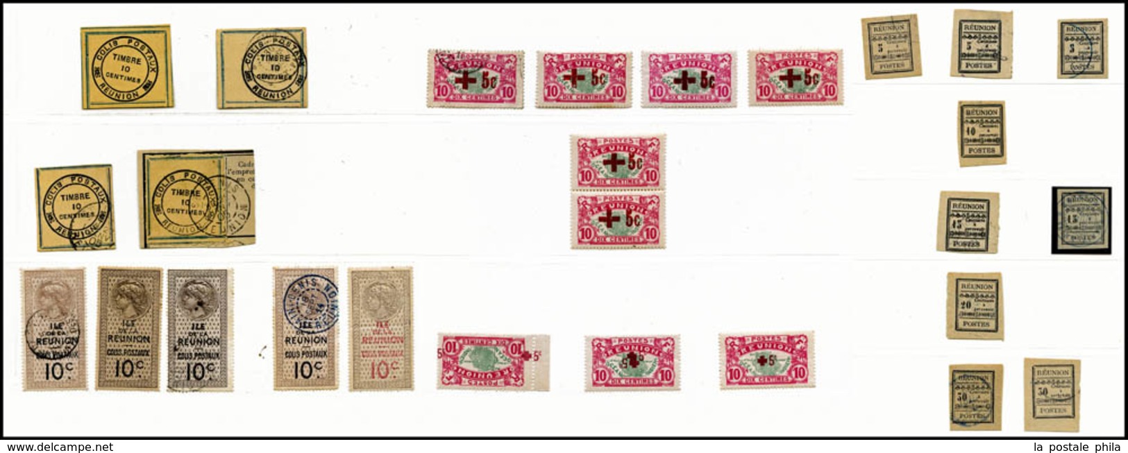 REUNION, 1885/1939, Jolie Collection De Timbres Neuf Et Oblitérés Presentée Dans 30 Pages D'album Comprenant De Nombreus - Nuovi