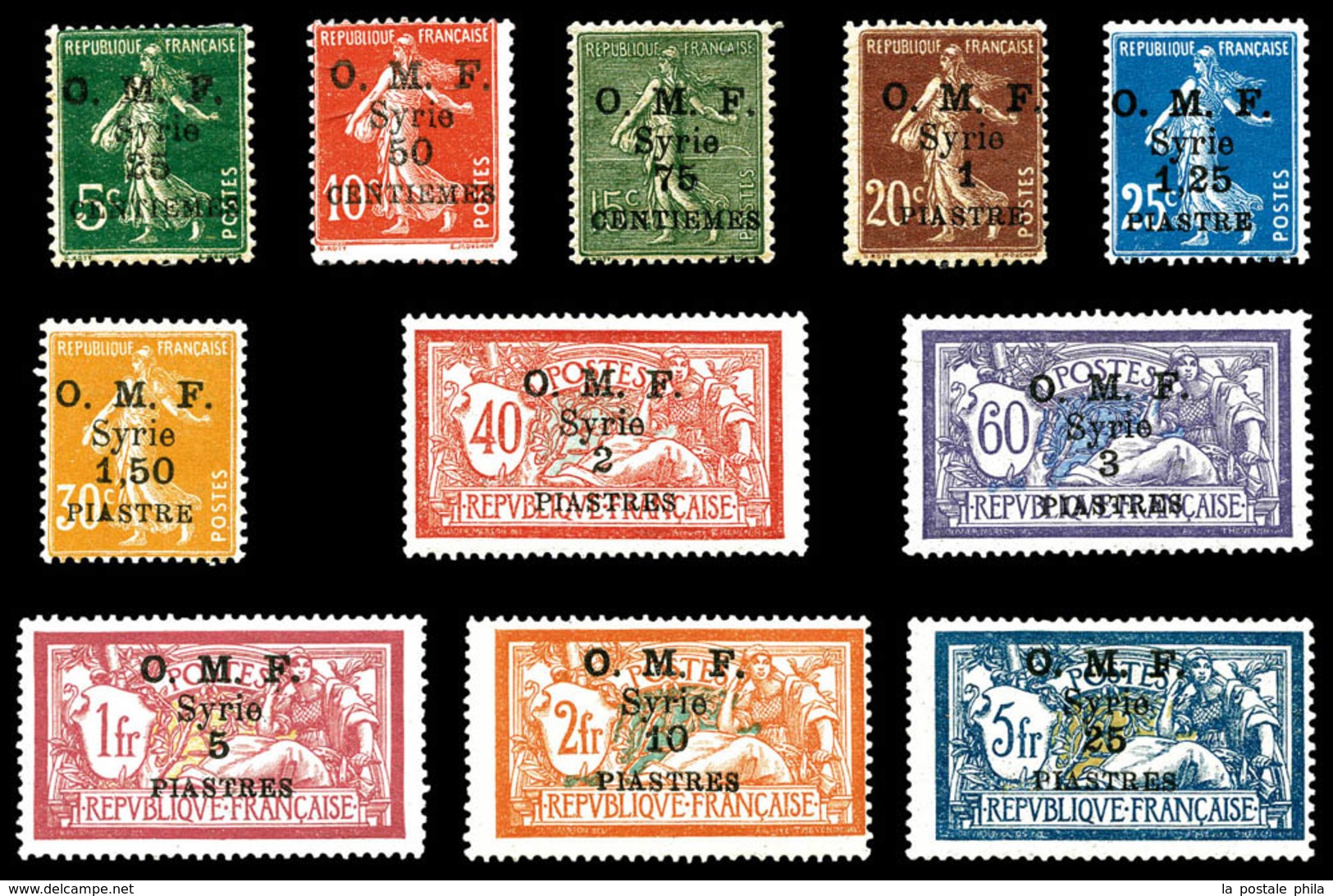 * SYRIE, N°57/67, Série Complète, Les 11 Valeurs TB   Qualité: *   Cote: 200 Euros - Used Stamps