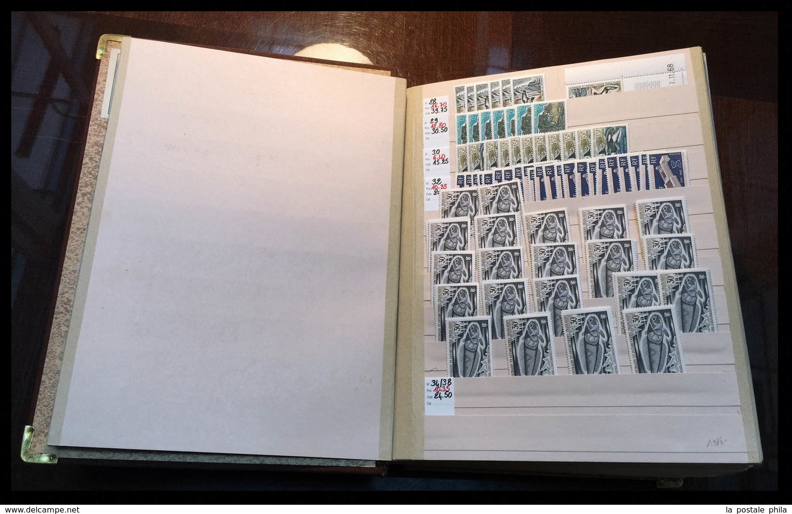 ** T.A.A.F., Lots Et Collections, 1955/2009, Poste/PA, Stock Equilibré Classé En Album Moc, Idéal Pour Détail Et Vente S - Unused Stamps