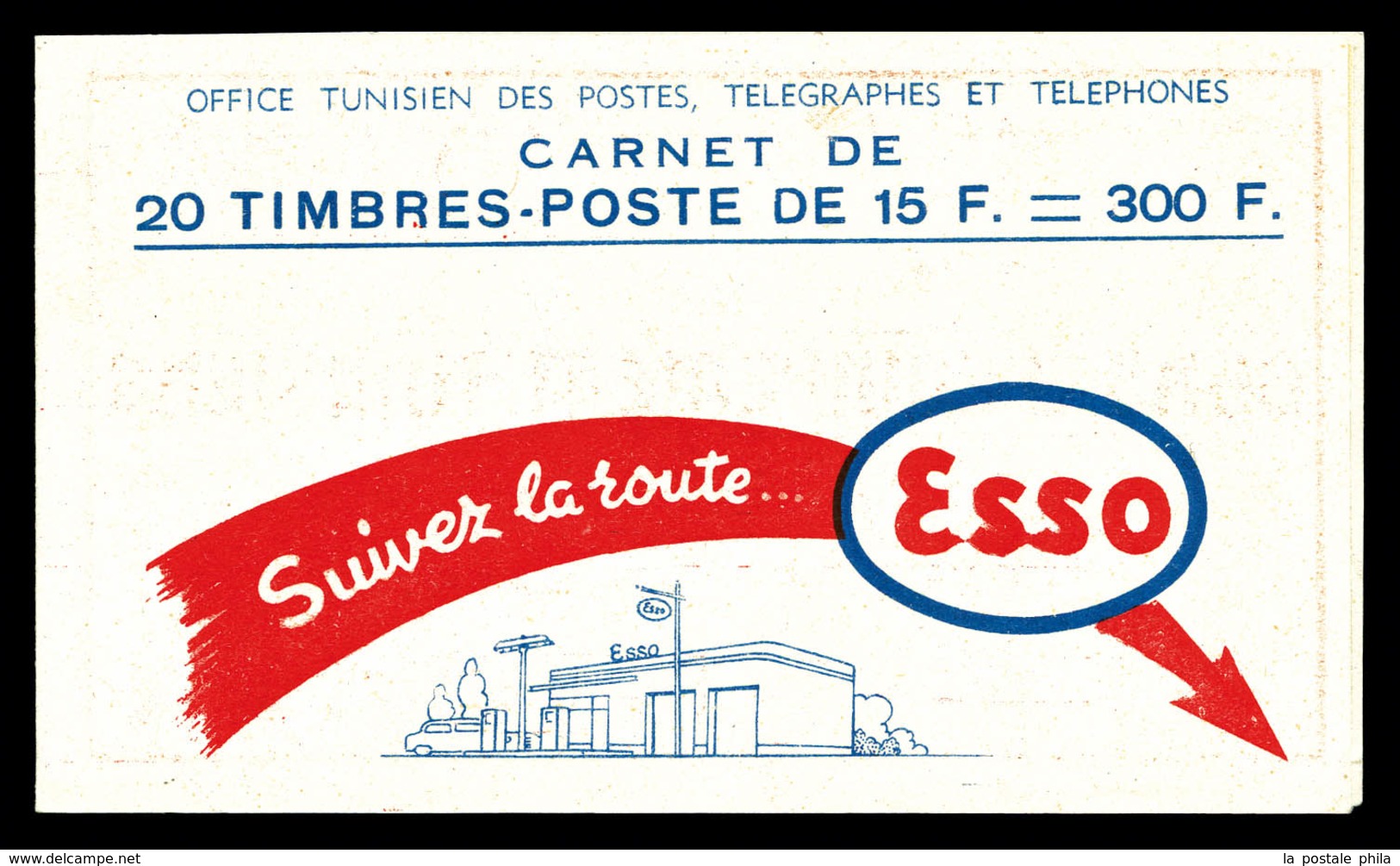 ** TUNISIE, Carnets, N°20, ESSO Et Régie Tunisienne. TB   Qualité: **   Cote: 500 Euros - Unused Stamps