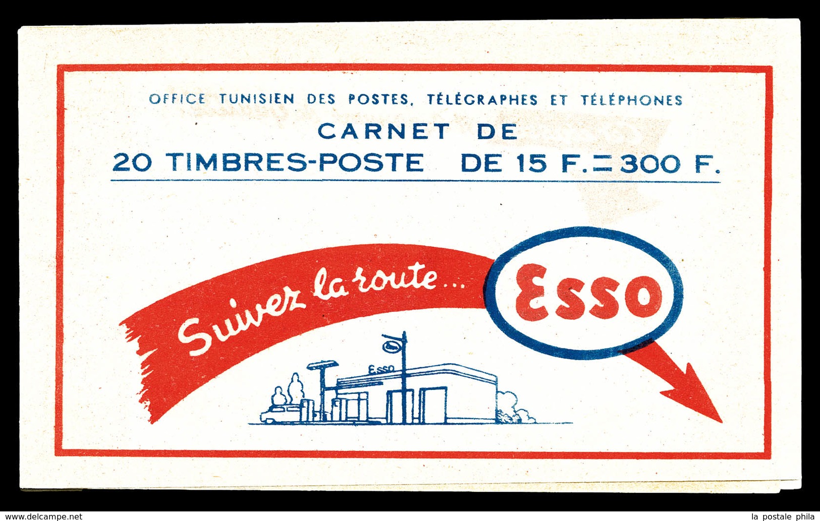 ** TUNISIE, Carnets, N°22, ESSO Et CAFE BONDIN. TB   Qualité: **   Cote: 80 Euros - Neufs