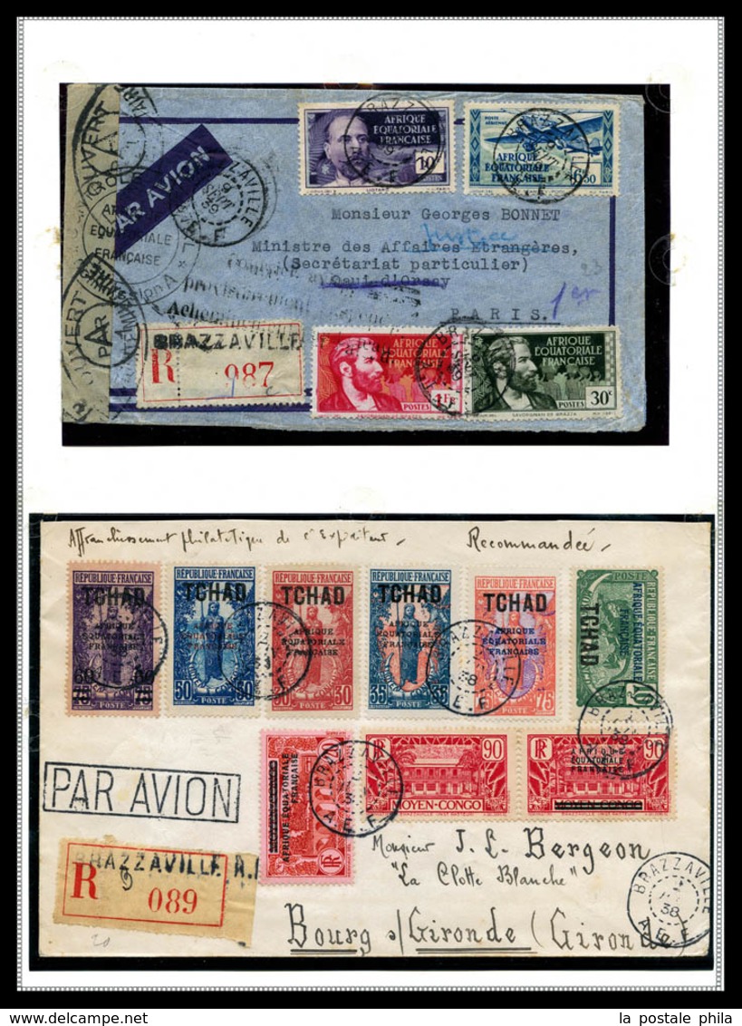 N COLONIES FRANCAISES, AEF Et AEF, Collection De Timbres Neufs */** Montée Sur Pages D'album MOC. TB   Qualité: N   Cote - Sammlungen