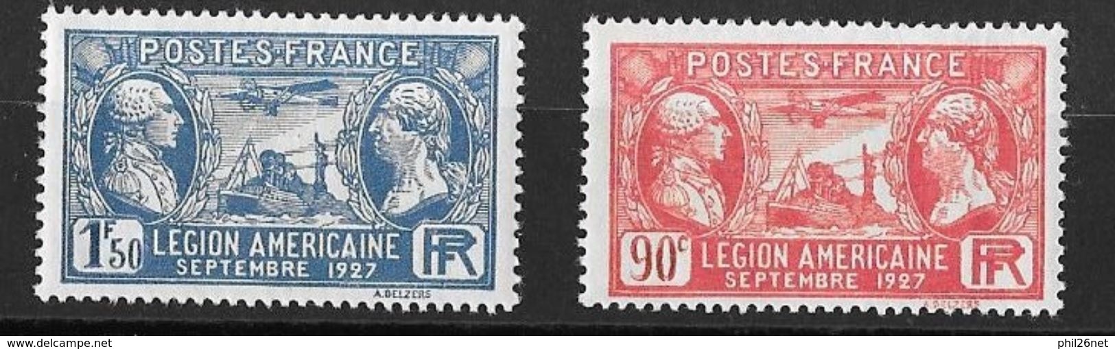 France N°244 Et 245 Neufs * * TB Gomme D'origine  - Unused Stamps