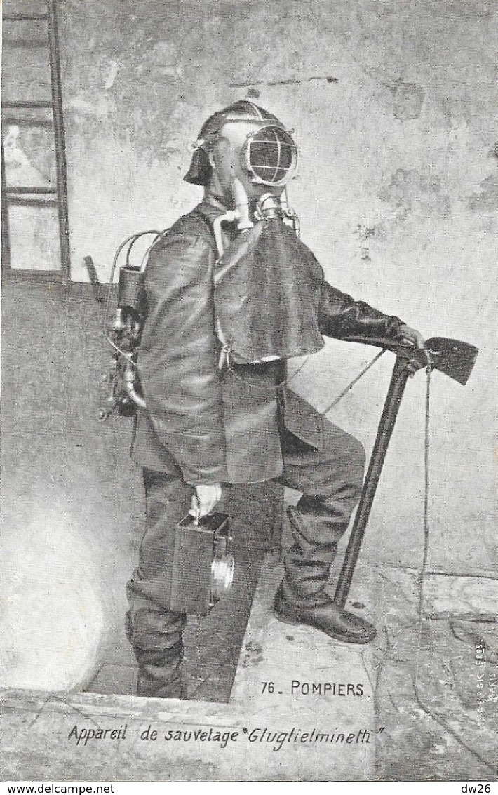 Pompiers - Appareil De Sauvetage Gluglielminetti - Edition Staerck Frères, Paris - Carte N° 76 Non Circulée - Pompieri