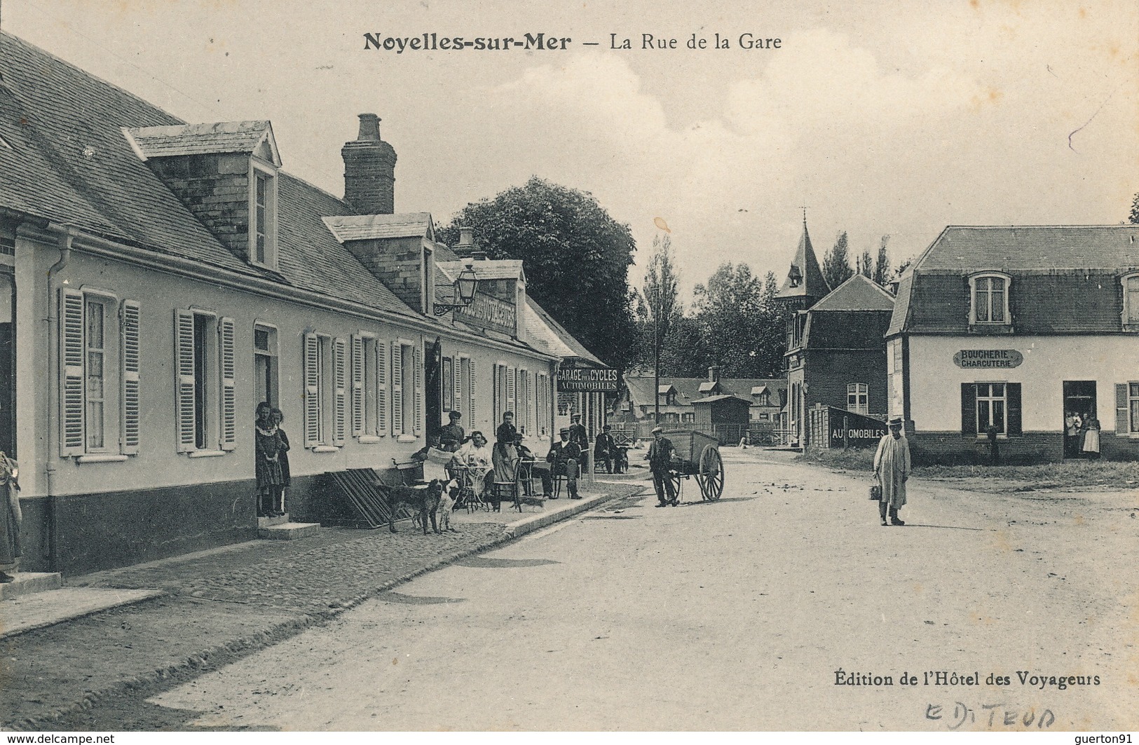 ( CPA 80 ) NOYELLES-SUR-MER  /  La Rue De La Gare - - Noyelles-sur-Mer