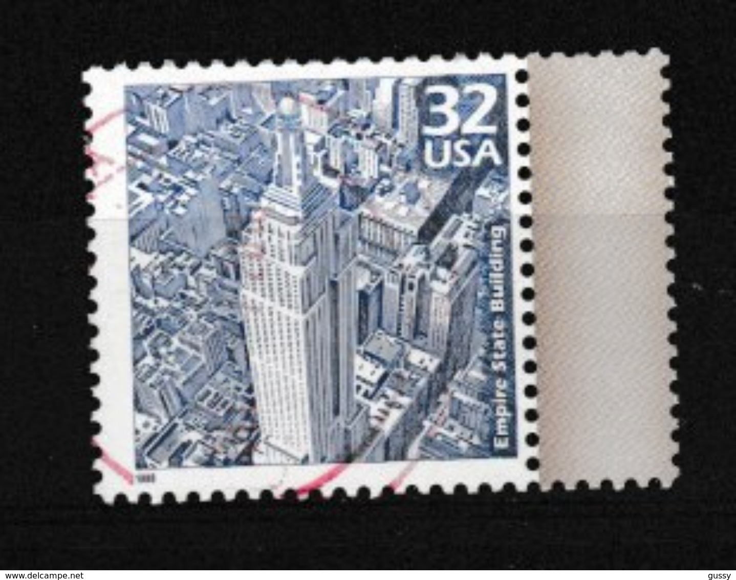 USA: Empire State Building à New-York, 32c Bleu, Oblitéré - Used Stamps