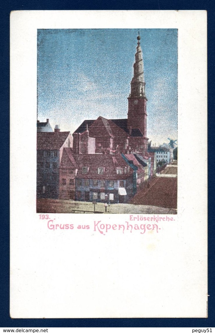 Danemark. Gruss Aus Kopenhagen. Erlöserkirche.  Eglise Du Saint-Sauveur. Ca 1900 - Dänemark