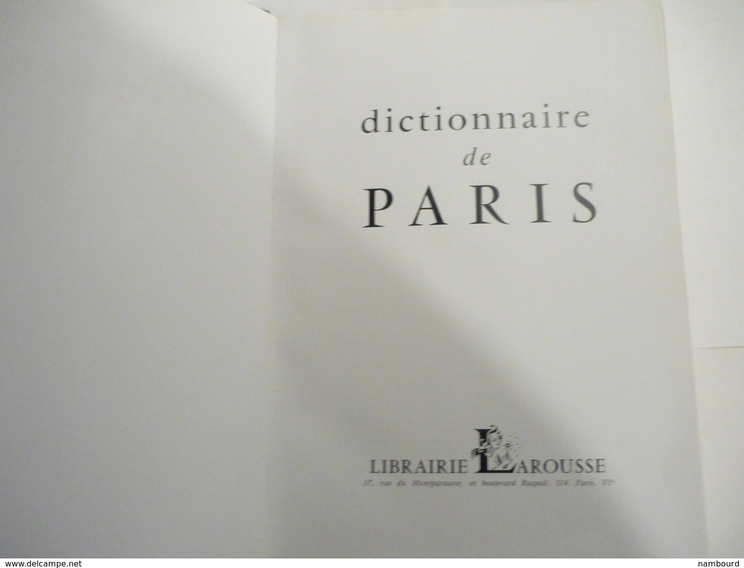 Dictionnaire De Paris Larousse 1964 - Dictionaries