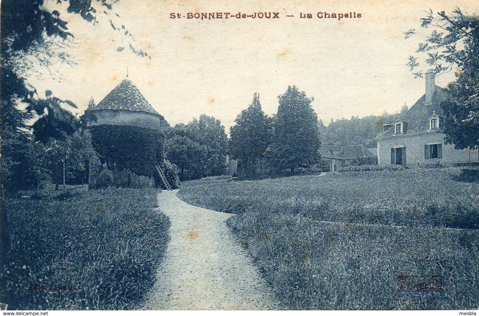 CPA -  SAINT  BONNET De JOUX   -  La Chapelle - Autres & Non Classés