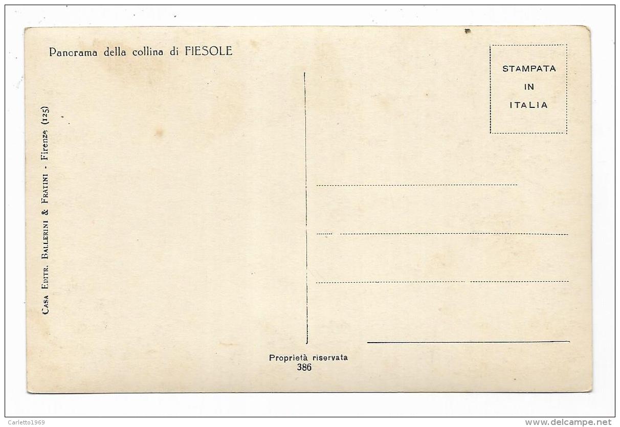 PANORAMA DELLA COLLINA DI FIESOLE - NV  FP - Firenze