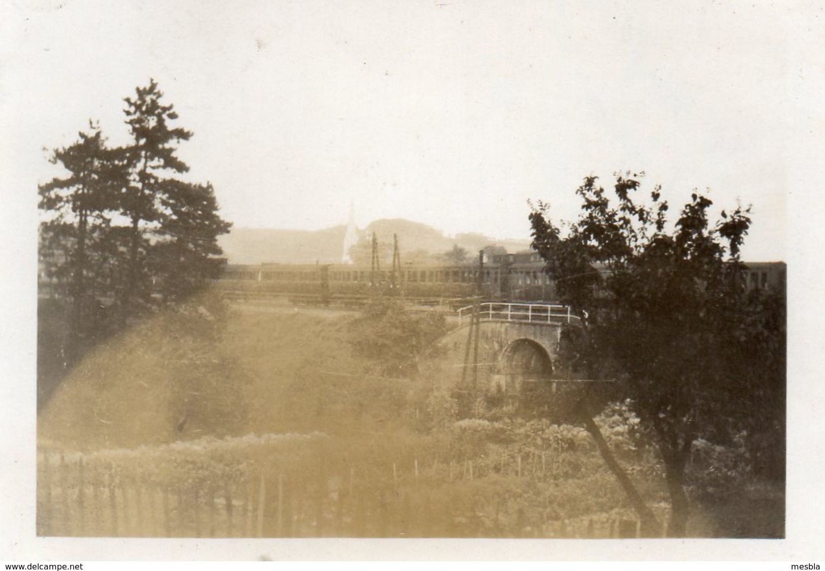 PHOTO  ANCIENNE -  En Gare D' HARFLEUR,  Retour D' EPOUVILLE -  11 Septembre 1932 - Lieux