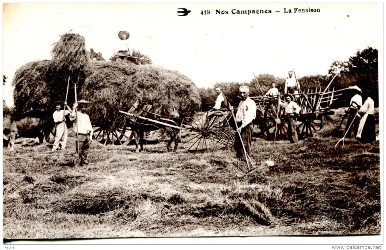 N°255 A -cpa Nos Campagnes -la Fenaison- - Cultures