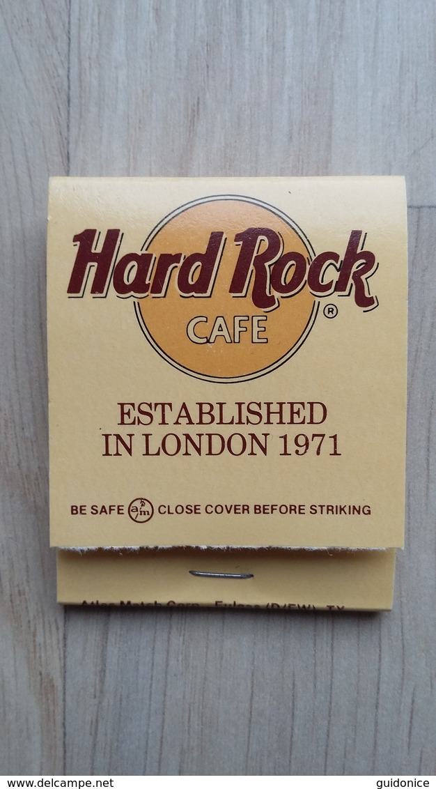 Zündholzheftchen Vom "Hard Rock Cafe" - Zündholzschachteln