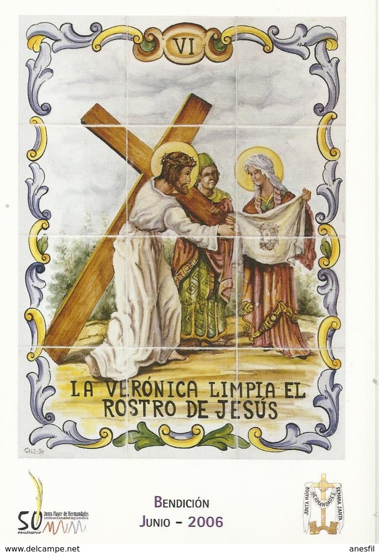 Gandia. Semana Santa. Estaciones Del Calvario De Jesús. La Verónica Limpia El Rostro De Jesús. - Santi