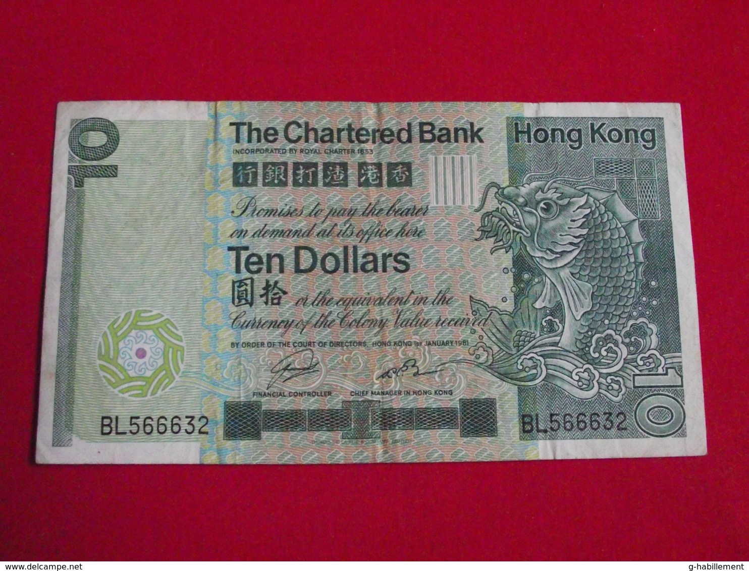 Hong-Kong / Hongkong 10 Dollars 1981 Pick 77 - Ttb ! (CLVG34) - Hong Kong