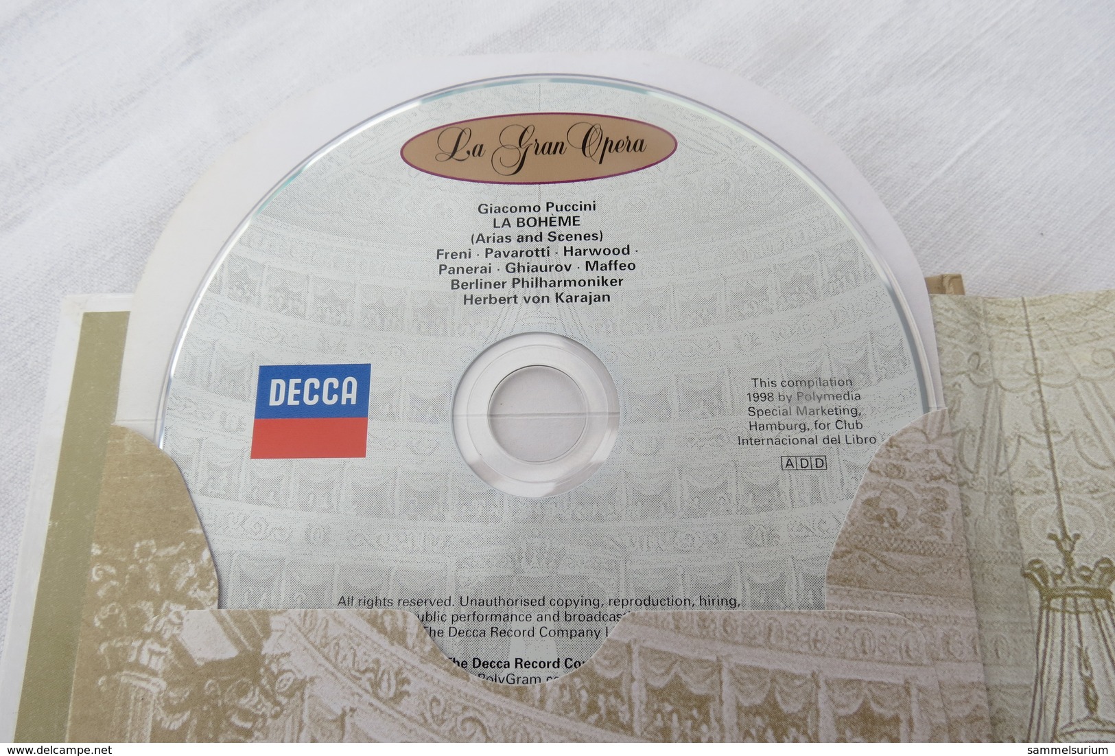 CD "La Bohème / Giacomo Puccini" Mit Buch Aus Der CD Book Collection (gepflegter Zustand) - Opere