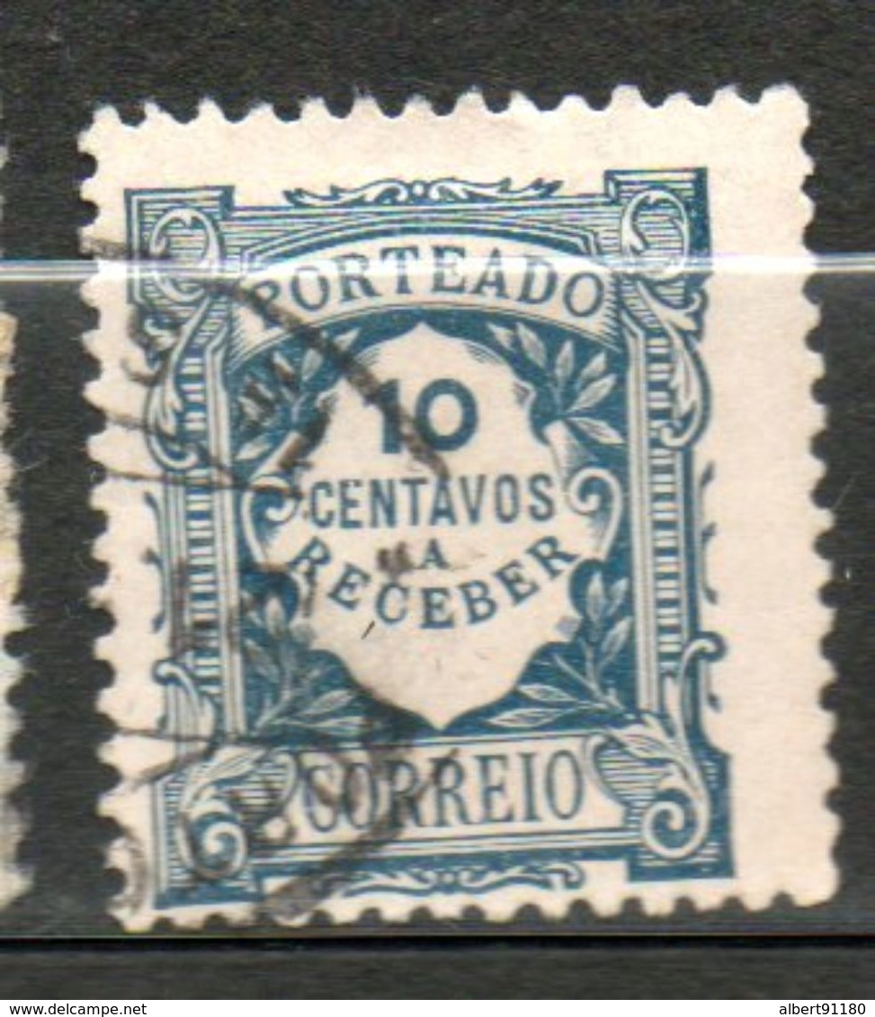 PORTUGAL  Taxe 10c Bleu 1915  N° 27 - Usati