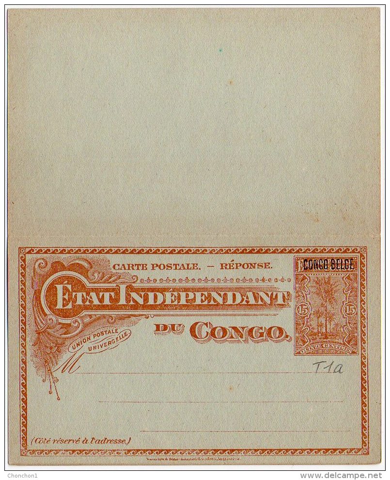 Congo - Entier Postal - Postal Stationery Stibbe N° 23T2T1a - Surcharge De 1909 Tpye T2 &amp; T1a - Neuf -  J1 - Entiers Postaux