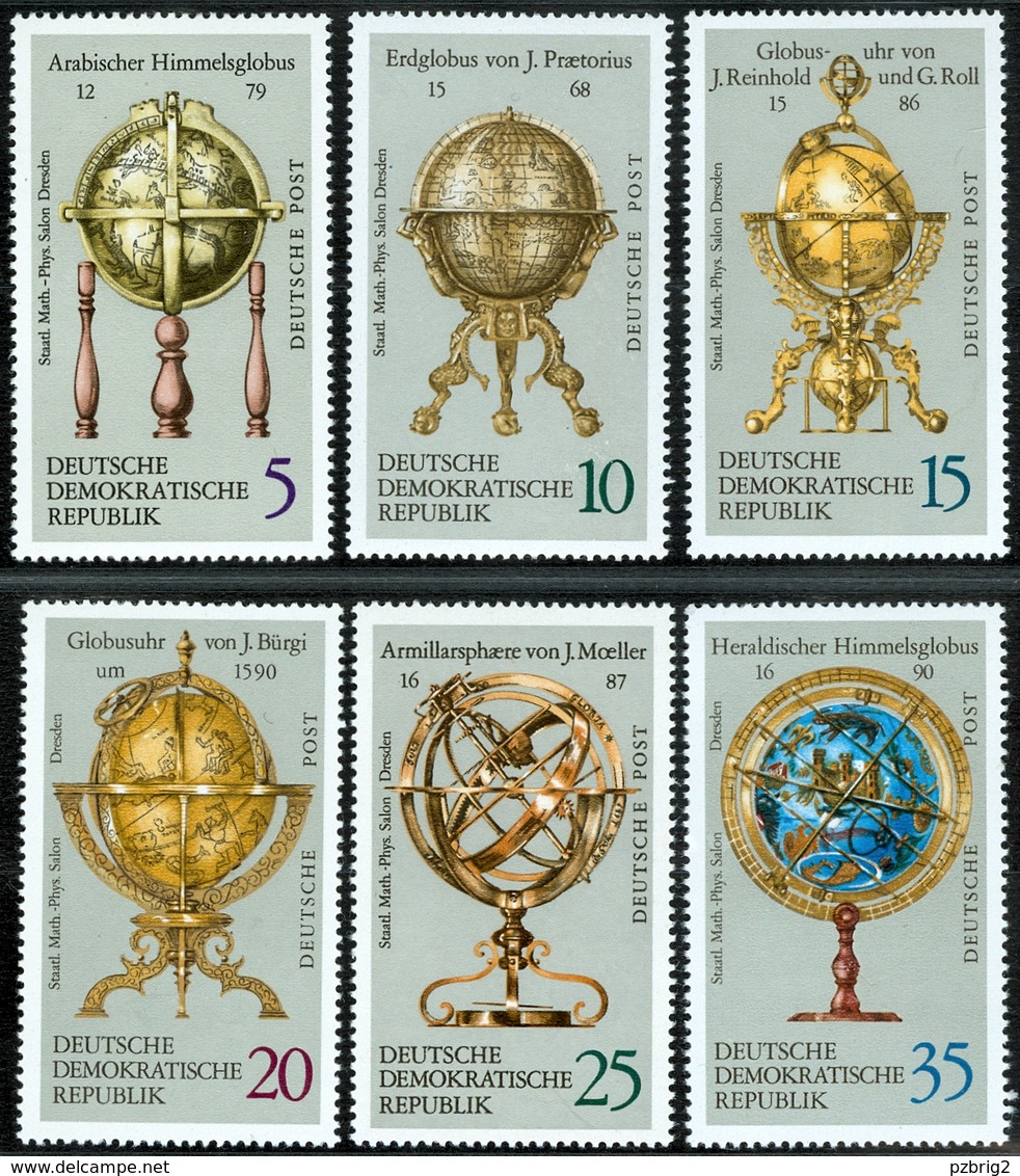 Erd- Und Himmelsgloben - DDR 1972 -  Michel # 1792-1797 MNH ** - Aardrijkskunde