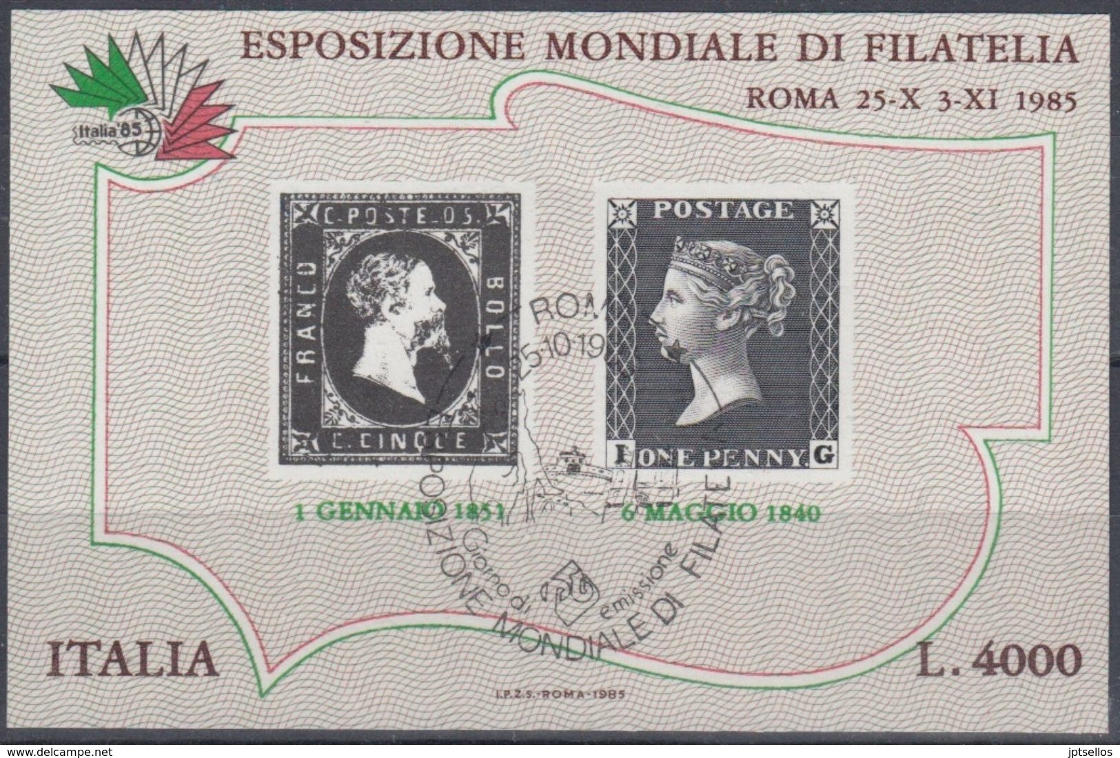 ITALIA 1985 Nº HB-3 1 NUEVO,1USADO EN CARTERA - 1971-80: Nieuw/plakker