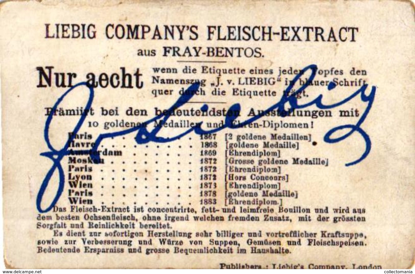 0116 (Reklameplakate) (affiches De REKLAME) Liebig 116 Set Complete Litho Chromos German Edition Deutsche SERIE - Liebig