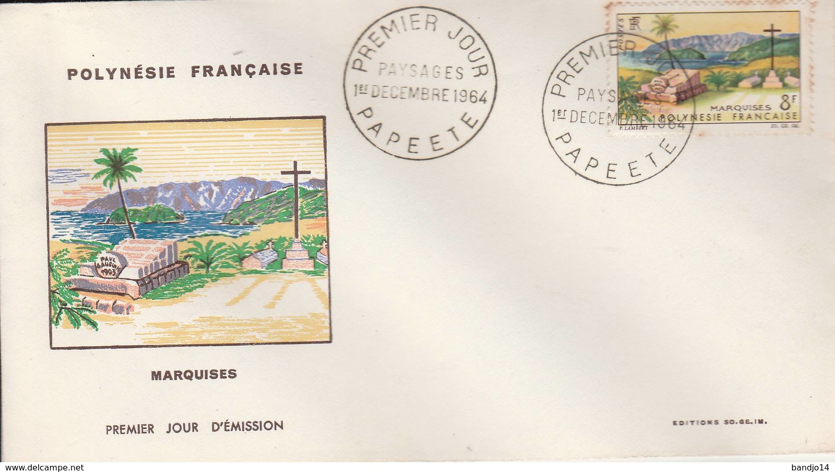 1964- " Marquises" Parfait Etat - FDC