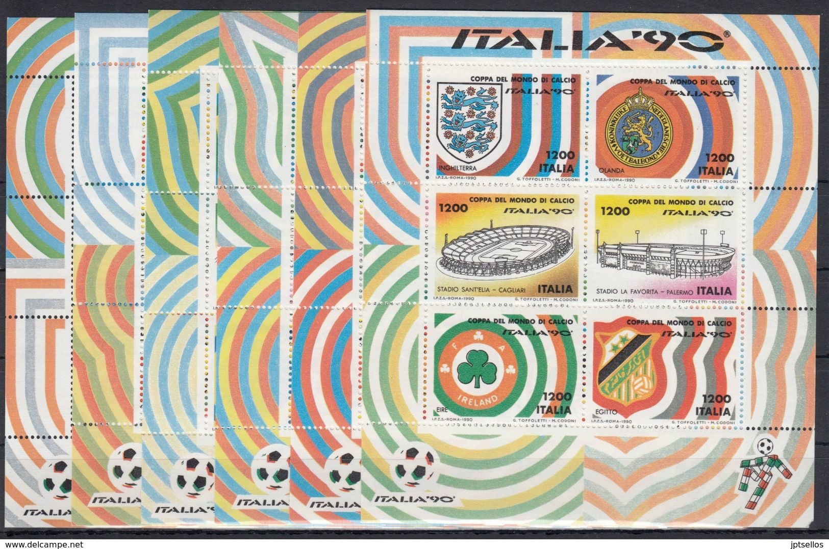 ITALIA 1990 Nº HB-4/9 NUEVO - 1981-90:  Nuevos