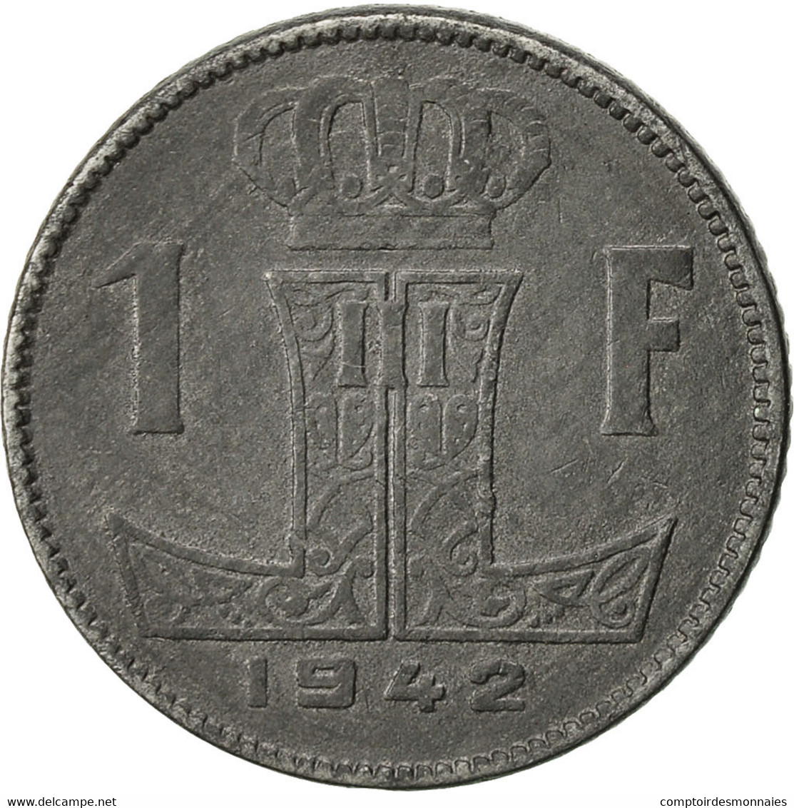 Belgique, Franc, 1942, TTB, Zinc, KM:128 - 1 Franc