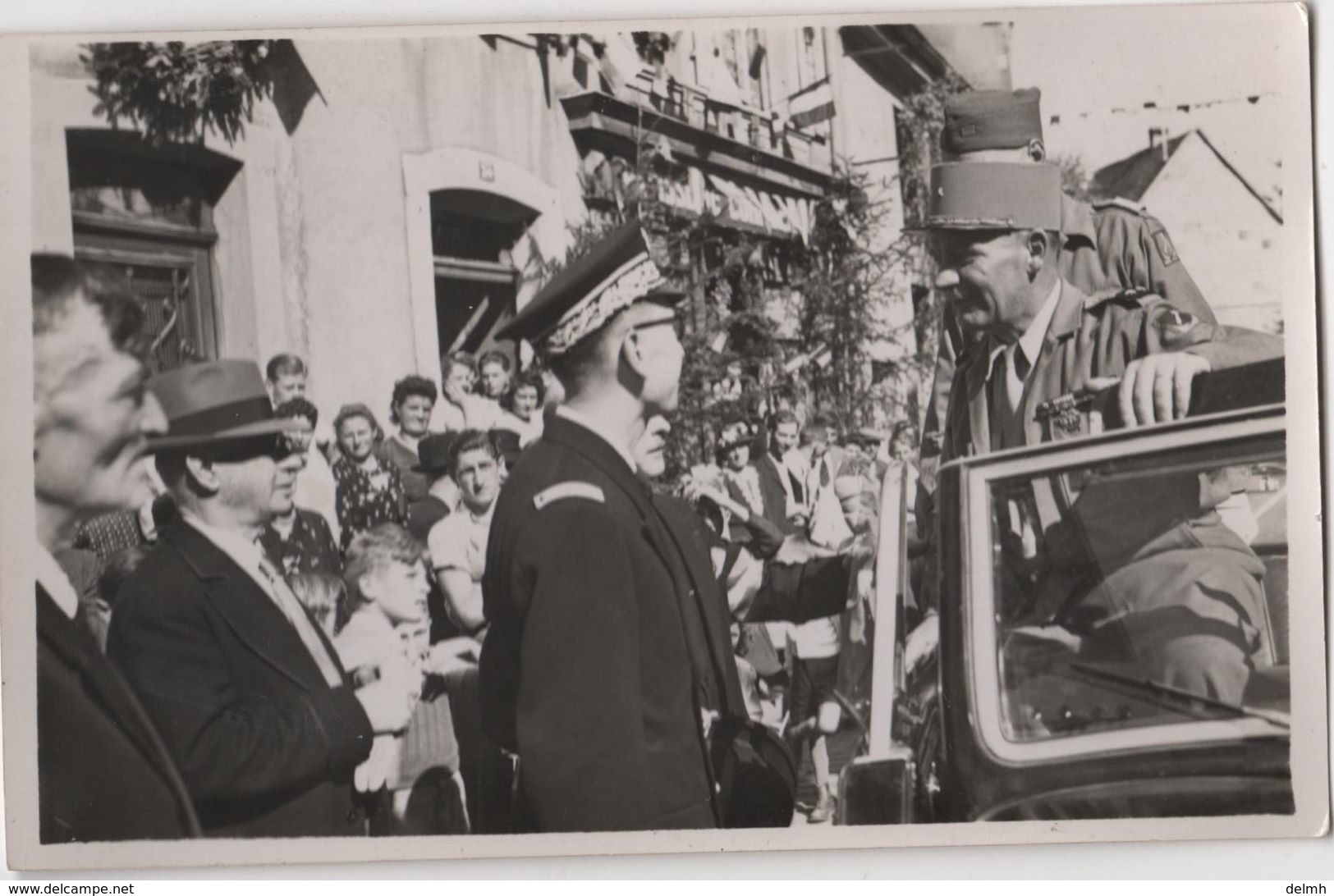 Carte Photo 68 Fêtes Libération Aout 1946 MASEVAUX  2ème Bataillon De Choc Personnalités Patisserie - Masevaux