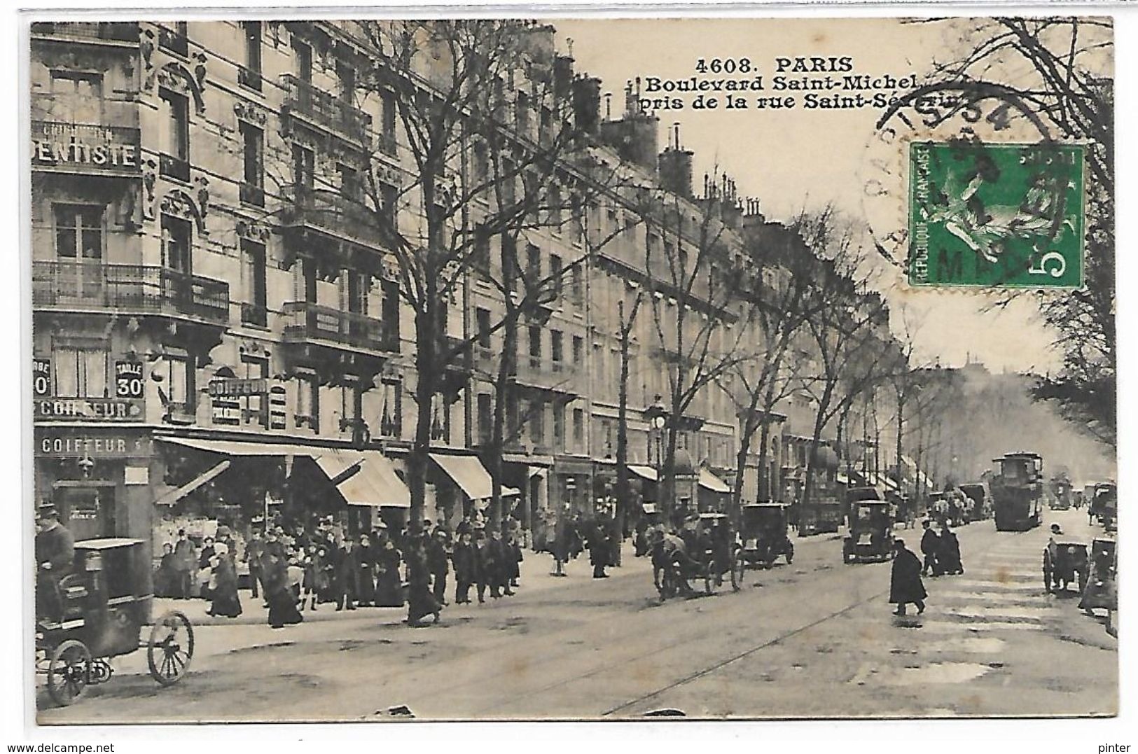 PARIS - Boulevard Saint Michel Pris De La Rue Saint Séverin - Arrondissement: 05