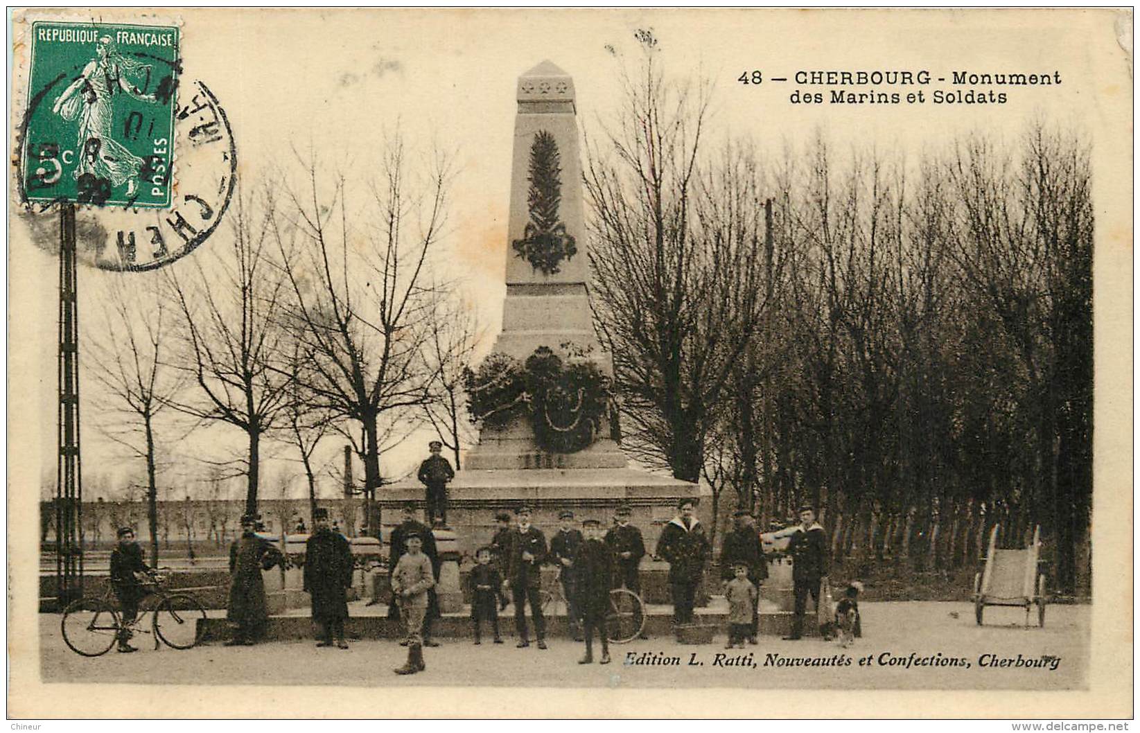 CHERBOURG MONUMENT DES MARINS ET SOLDATS - Cherbourg