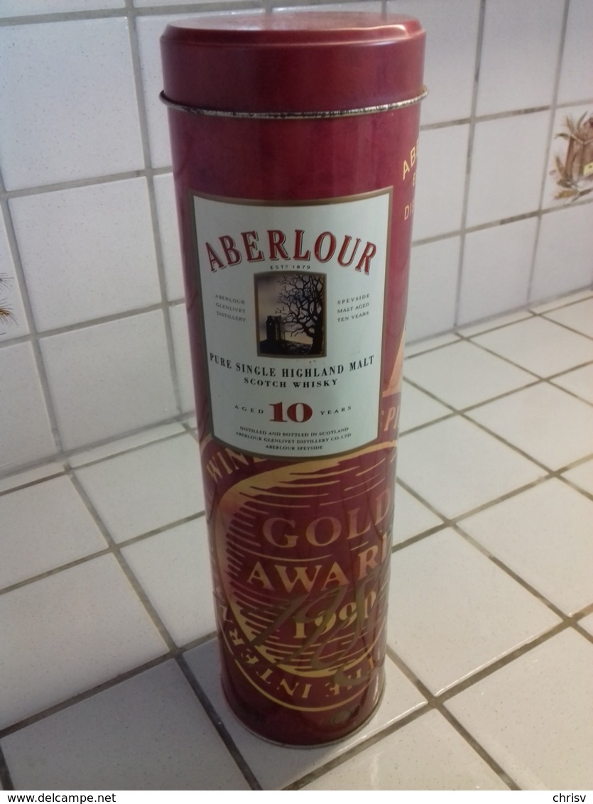 Boite-étui Métallique - Whisky ABERLOUR 10 Ans D'age 1990 - Whisky