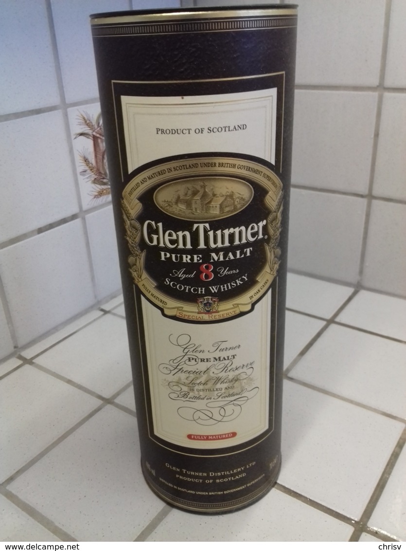 2 Boites -étui Carton - Whisky GLEN TURNER  8 Et 12 Ans D'age - Whisky