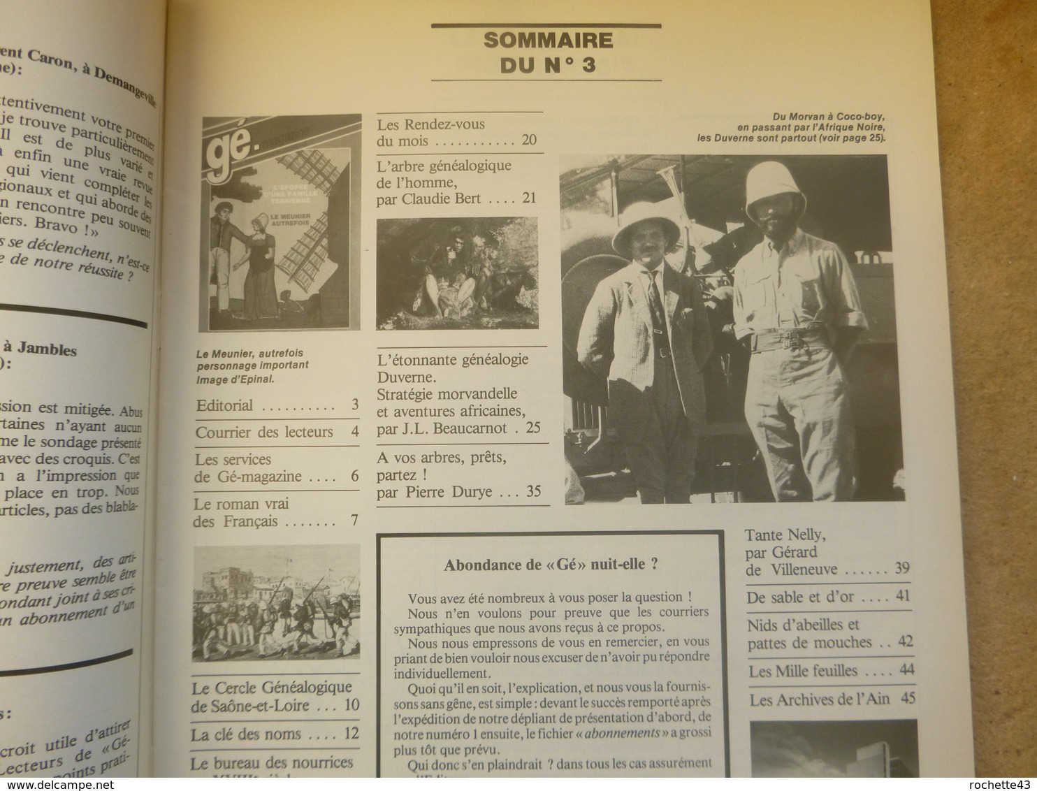 France - Revue Magazine - Gé Magazine La Généalogie Aujourd'hui - N° 3 - Janvier 1983 - Famille Terrienne / Meunier - Other & Unclassified