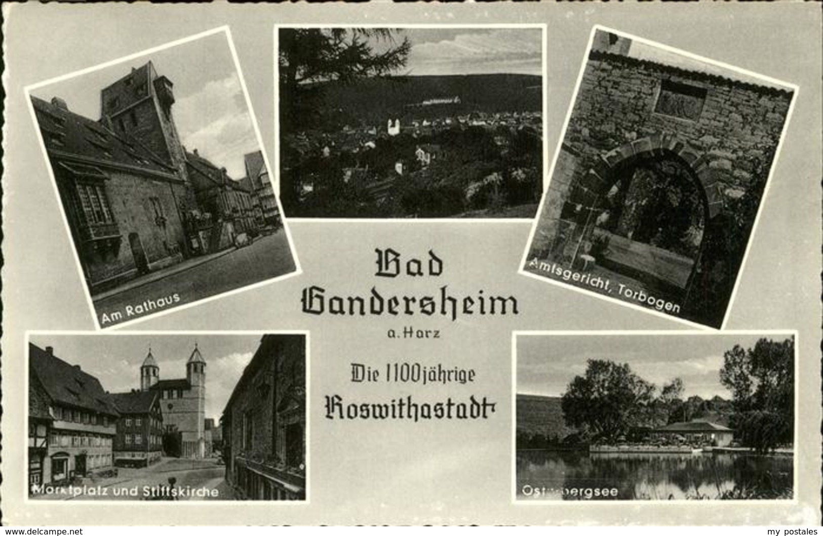 41228288 Bad Gandersheim Amtsgericht Marktplatz Stiftskirche Rathaus Bad Ganders - Bad Gandersheim