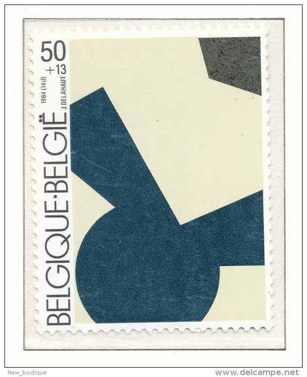 NB- [152398] **/Mnh-[2144] Belgique 1984, Culturelle, Musée D'art Moderne, Rhythme N° 6 (Jo Delahaut), Tableaux, Paintin - Modern