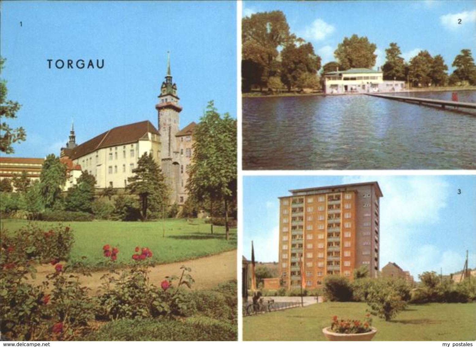 41233282 Torgau Schloss Hartenfels Schwimmbad Hochhaus Torgau - Torgau