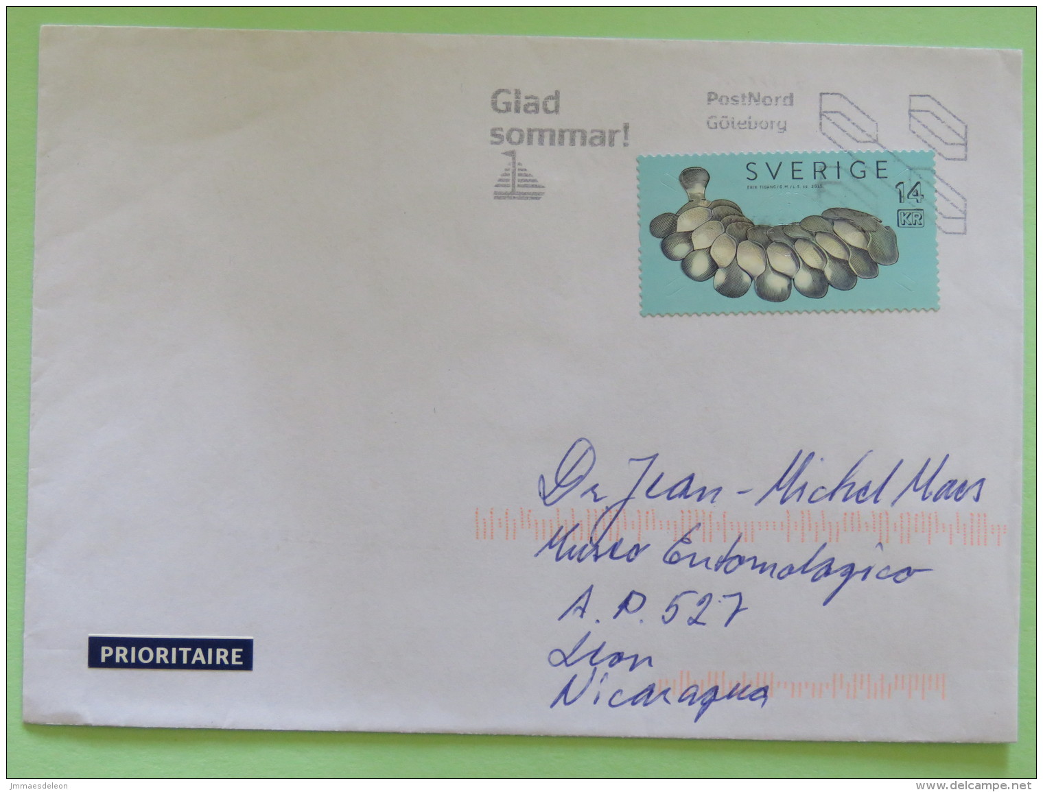 Sweden 2016 Cover Goteborg To Nicaragua - Jewelry Or Chemistry - Lettres & Documents