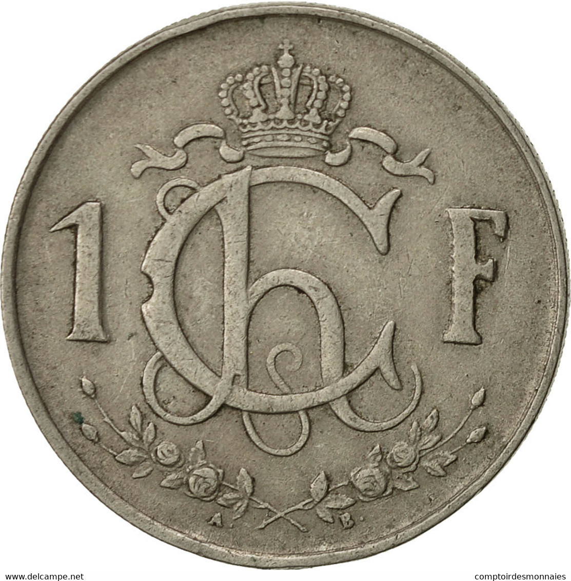 Luxembourg, Charlotte, Franc, 1953, TTB, Copper-nickel, KM:46.2 - Luxembourg